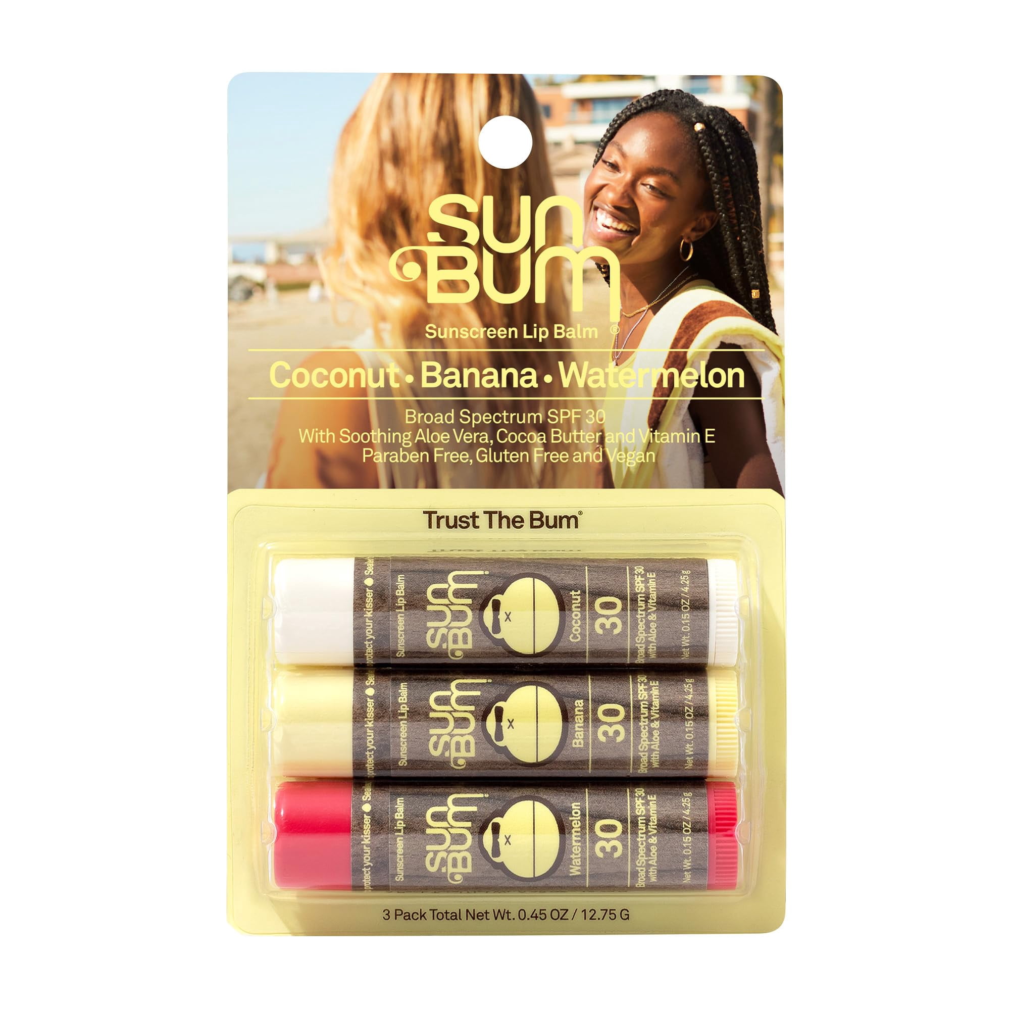 Bálsamo Labial Protector Solar Sun Bum Spf 30 Con Aloe Y Vitamina E