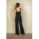 thumbnail image 4 of Mono Casual Suave De Tirantes Finos Con Cuello Entallado Negro (para Mujer), 4 of 5