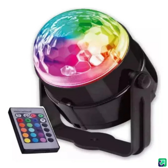 Bola De Luces Led Multicolor Para Fiestas Con Control