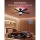 thumbnail image 4 of Ventilador de techo Homlit 107 cm RGB con control por app y mando a distancia, negro, 4 of 9