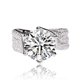 thumbnail image 2 of Anillos de Moissanita para Mujer 3Uds Corte Redondo Color D VVS1 Anillos de Diamante Moissanita de 6 Puntas Compromiso Aniversario Promesa Anillos de Boda para Mujer Regalos para Esposa con, 2 of 8