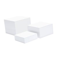 Bothyi - 3 Piezas Buffet Riser Catering Soporte Para Servir Comida Para Fiestas De Dulces Perfume Blanco