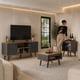 thumbnail image 1 of Combo Living Tokio 3 Piezas Rack TV, Mesa de Centro, Mesa Lateral Madera Grafito, 1 of 5