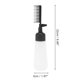 thumbnail image 2 of Unique Bargains 1 Pc Botella Aplicadora de Peine de Raíz Tipo Presión para Tocadores de Baño Negro Blanco PP PE, 2 of 4