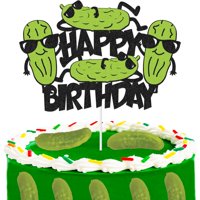 Adorno Para Pastel Juynic Pepinillo Brillante Para Cumpleaños