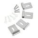 thumbnail image 4 of 4 Piezas Clips De Espejo De Acero Inoxidable Clips De Retención Pesados Para Montaje En Pared Plata L, 4 of 5
