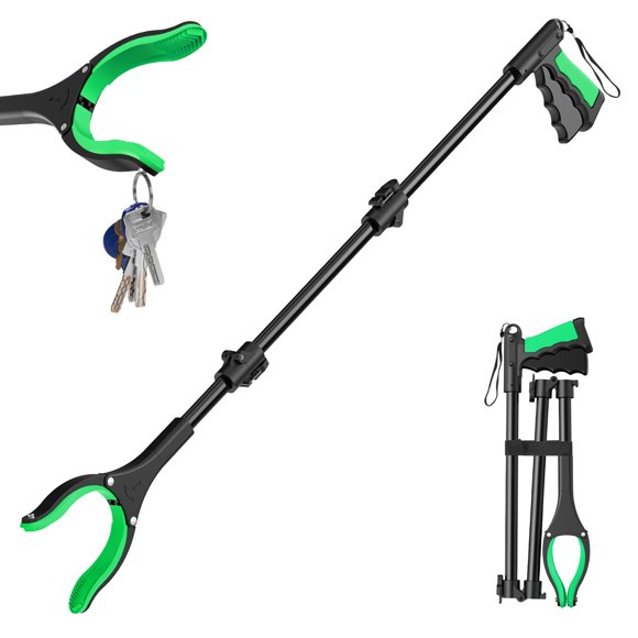 Pinza extensible AgeSage 91 cm plegable verde