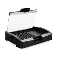 Thomas - Parrilla Electrica Tapa De Vidrio 1800W 225°C Th-224