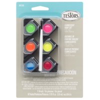 Testors - Set De 6 Pinturas Acrílicas Cápsulas Fluorescentes