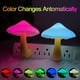 thumbnail image 3 of [3 Packs] UTLK Plug-in LED Mushroom Night Light Lamp With Dusk To Dawn Sensor,Plug In LED Bed Cute Mushroom Nightlight Wall Light Baby Night Lights For Kids Children (7-Color), 3 of 4