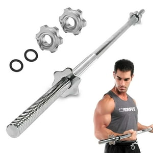 Barra Preolimpica Recta 4.2 Kg Overfit 120Cm Cromada Fitness