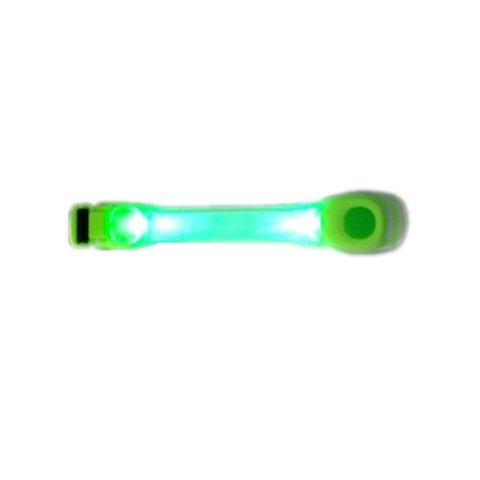 Brazalete Led De Silicona Bright Ideas Green Con Cierre De Velcro