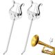 thumbnail image 1 of Kit de Lyra para Trompeta KITANIS 18 cm Plata (2 piezas), 1 of 7