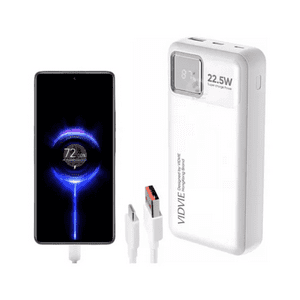 Cargador Batería Vidvie Ultra Rápida Digital Led 10000Mah