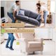 thumbnail image 5 of 10 Paquete de Deslizadores para Muebles, Almohadilla Adhesiva Redonda de 1 Pulgada para Mover Muebles, Naranja, 5 of 6