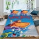 thumbnail image 2 of Regresamos Conjunto de sábanas temático, trío de piezas, cómodo y amigable con la piel, diseño único, regalo de decoración para el hogar para familiares, amigos y fans,140cm *210cm, 2 of 6