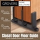 thumbnail image 2 of Soporte guía de piso para puerta corrediza de clóset, paquete de 3, Grovers, 2 of 6