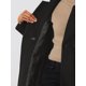 thumbnail image 5 of INSPIRE CHIC Abrigo Vintage con Cinturón para Mujeres, Cuello Alto, Abrigos de Invierno, Talla M, Negro, 5 of 6