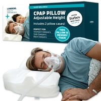 Cpap Pillow Lunderg, Espuma Viscoelástica De Firmeza Media Con Altura Ajustable