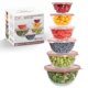 thumbnail image 1 of Juego de 12 piezas de tazones de vidrio rosa COOK WITH COLOR con tapas, 1 of 7