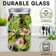 thumbnail image 3 of Frascos De Vidrio Glassmagic De 950 Ml Paquete De 12 Boca Ancha Con Tapas Herméticas, 3 of 5