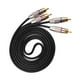 thumbnail image 3 of Cable Audio Estéreo 2RCA A 2RCA Multiusos Para Subwoofer Home Audio 1m, 3 of 5