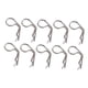 thumbnail image 5 of 10pcs RC Cuerpo Clips Pines R-Pin Para 1/8 1/10 1/12 RC Racing Vehicle Car Decor Silver, 5 of 5