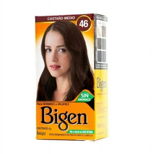 Bigen - Tinte Permanente En Polvo Sin Amoníaco Castaño Medio 46 6Gr