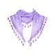 thumbnail image 1 of INSPIRA CHIC Encaje Rosa Floral Mantilla Bufandas, Chal Triangular de Malla con Borlas, Cobertura de Cabeza para Capilla, Velos Nupciales de Misa 55.1x18.9" Lila, 1 of 5