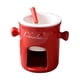 thumbnail image 4 of Fondue De Chocolate De Porcelana, Utensilios De Cocina Para Cumpleaños, Aniversario, Caldo Rojo, 4 of 5