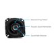 thumbnail image 2 of Bocinas para auto Kenwood KFC-1098RS de 4" de 2 vías, potencia máxima de 220 W, 2 of 8