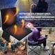 thumbnail image 2 of Potátil Heated Camping Seat Cushion 3 Mode Adjustable Heating Pad Outpuerta USB Powered Folding Heated Pad con Pocket No Power BankMemoy Foam Backrest Cushion Invierno Stadium Hunting (Negro), 2 of 6