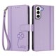 thumbnail image 3 of Funda Cartera Trébol para Samsung Galaxy S21 Plus con Ranuras Tarjetas y Carga Inalámbrica Morado claro, 3 of 6