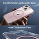 thumbnail image 5 of Funda de teléfono ESR para iPhone 15 Plus, translúcida, mate, transparente, rosa, 5 of 5