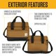 thumbnail image 3 of Cooler Carhartt con aislamiento de dos compartimentos, 32 L, grava, 3 of 8