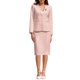 thumbnail image 1 of INSPIRE CHIC Conjunto de Traje de Falda para Mujer 2 Piezas Conjunto de Blazers de Trabajo de Negocios y Faldas Lápiz con Broche L Rosa, 1 of 5