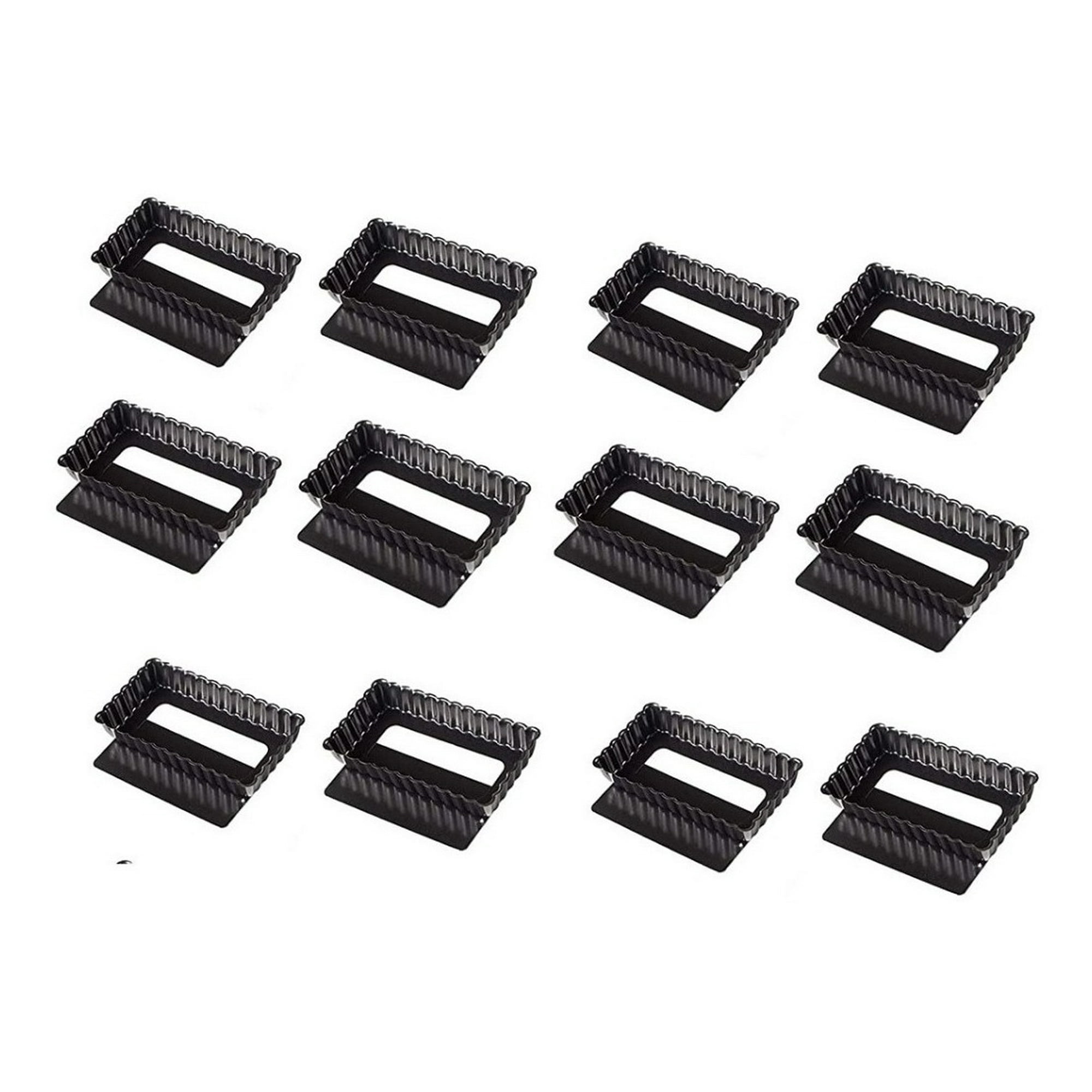 Genérico - Pack X12 Moldes Desmontables Moldes Rectangular Individual