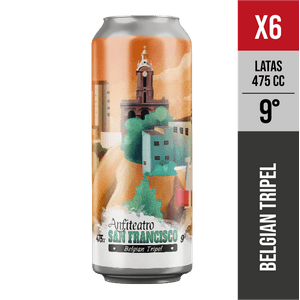 Anfiteatro - Pack X6 San Francisco, 9° (Belgian Tripel) - Cerveza Artesanal Valparaiso - 475 Ml