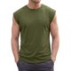 thumbnail image 1 of Camiseta sin mangas de entrenamiento para hombre INSPIRE CHIC Ajuste holgado Gimnasio Verano Sin mangas XL Verde Oliva, 1 of 6