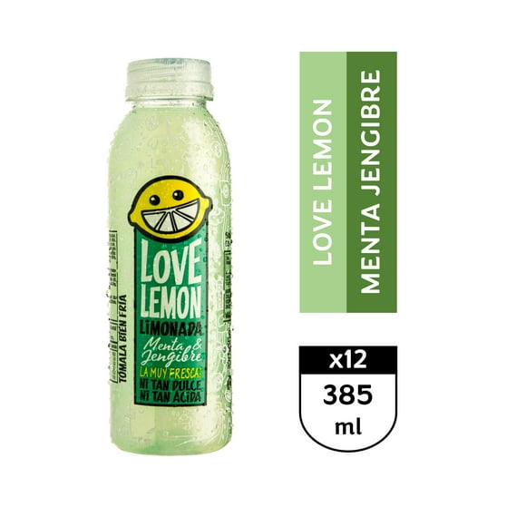 Love Lemon Menta Jengibre 12 x 385 ml