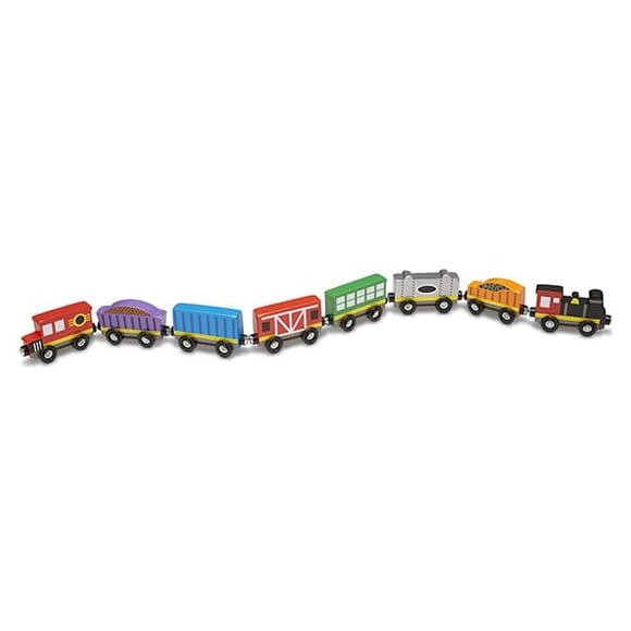 MELISSA & DOUG MD WOODEN TRAIN CARS