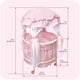 thumbnail image 4 of Cama para muñecas Badger Basket Pavilion con tapete acolchado para muñecas de 18 pulgadas, 4 of 7