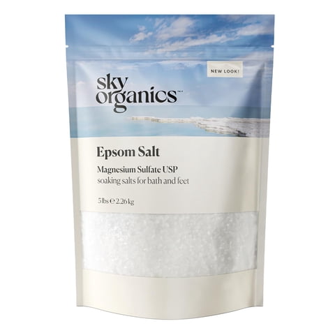 Epsom Salt Sky Organics, 2,27 Kg, Sulfato De Magnesio 100% Puro