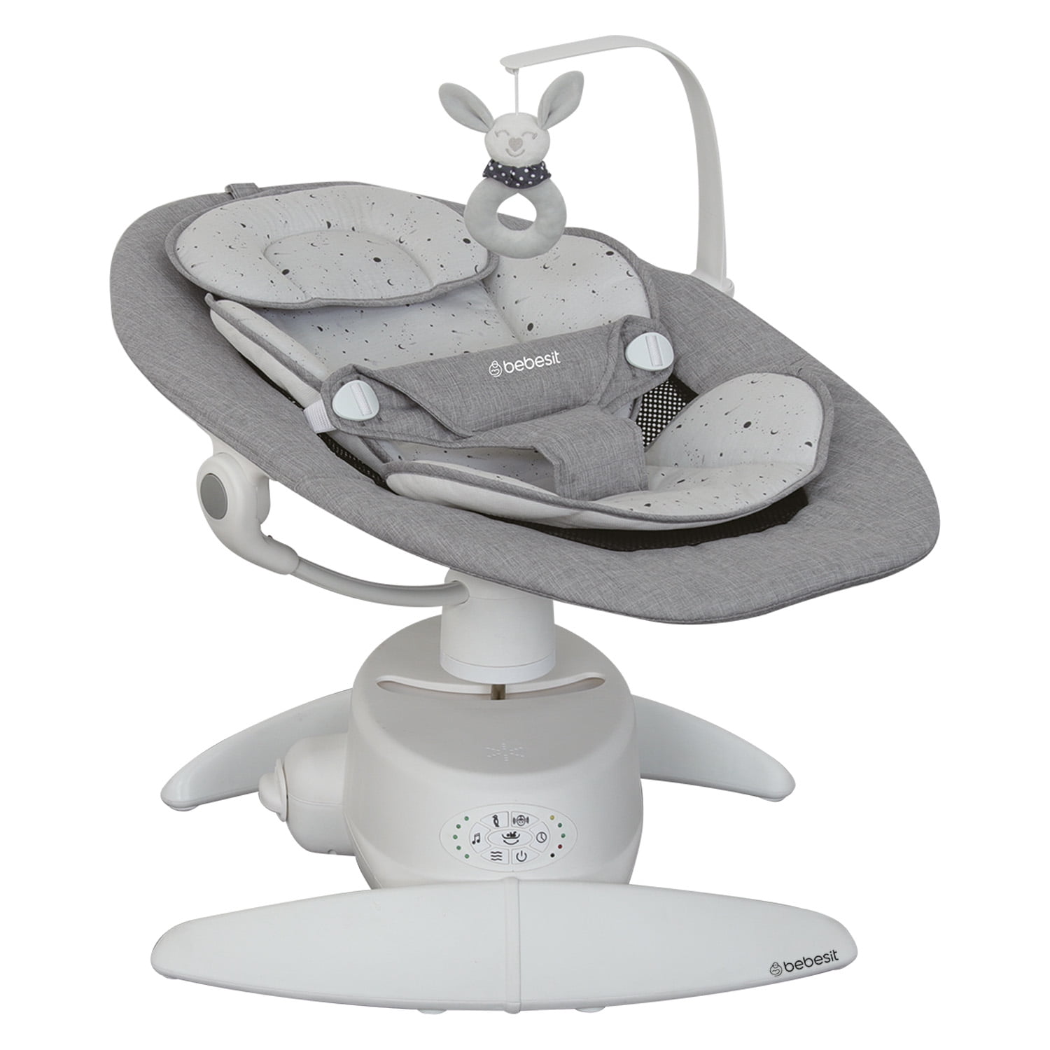 Bebesit - Silla Nido Bouncer 3d Swing Rocker Gris