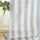 thumbnail image 2 of Cortinas de cocina Jinchan de lino a rayas, 36 cm, nivel café, color azul, 2 of 8
