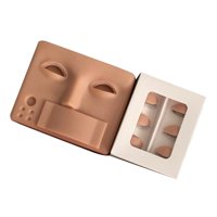 Ioensy - Práctica De Maquillaje Cara Con Soporte Para Pestañas Pestaña De Repuesto Para Starter Skincolor