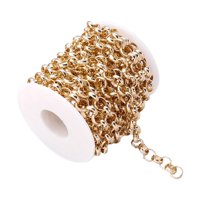 Bothyi - Cadena De Eslabones Redondos De Aluminio De 8 Mm Sin Soldar, Accesorios Para Hacer Joyas Diy Aureate