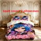 thumbnail image 1 of 3pcs Sweet K POP Themed Bedding Set | 1 Duvet Cover + 2 Pillowcases Polyester, 1 of 5