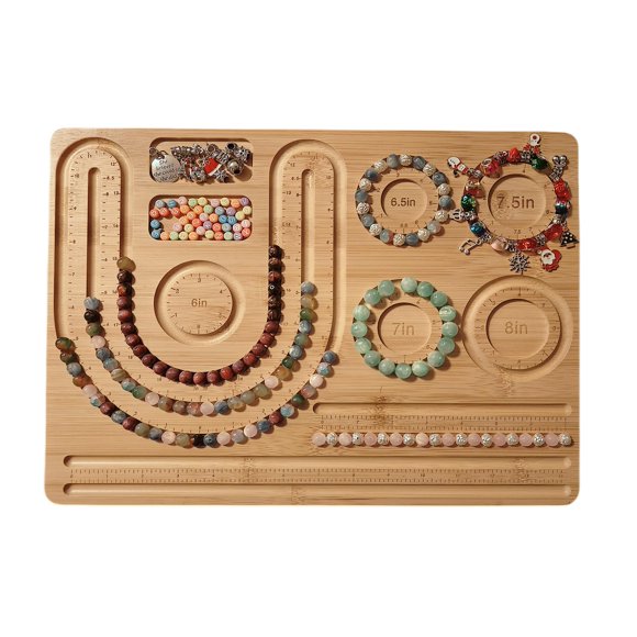 Bandeja para enfilado de cuentas Junarsoez 39 cm DIY para fabricación de joyería