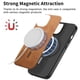 thumbnail image 2 of Magnetic Slim Case for Honor 100 Pro with Camera Guard & Anti-Scratch Back Brown, 2 of 6